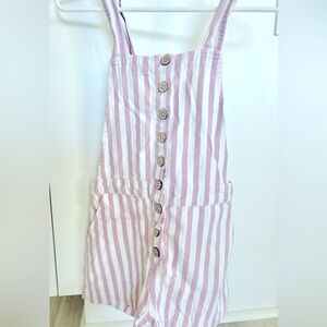 Striped Overall/Romper